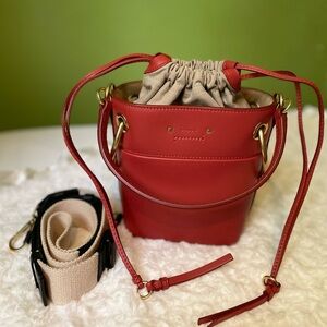 Chloe Small Red Roy Bucket Bag ❤️